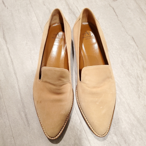 AQUATALIA Golda Suede Waterproof Loafer in Sand - Picture 2 of 8